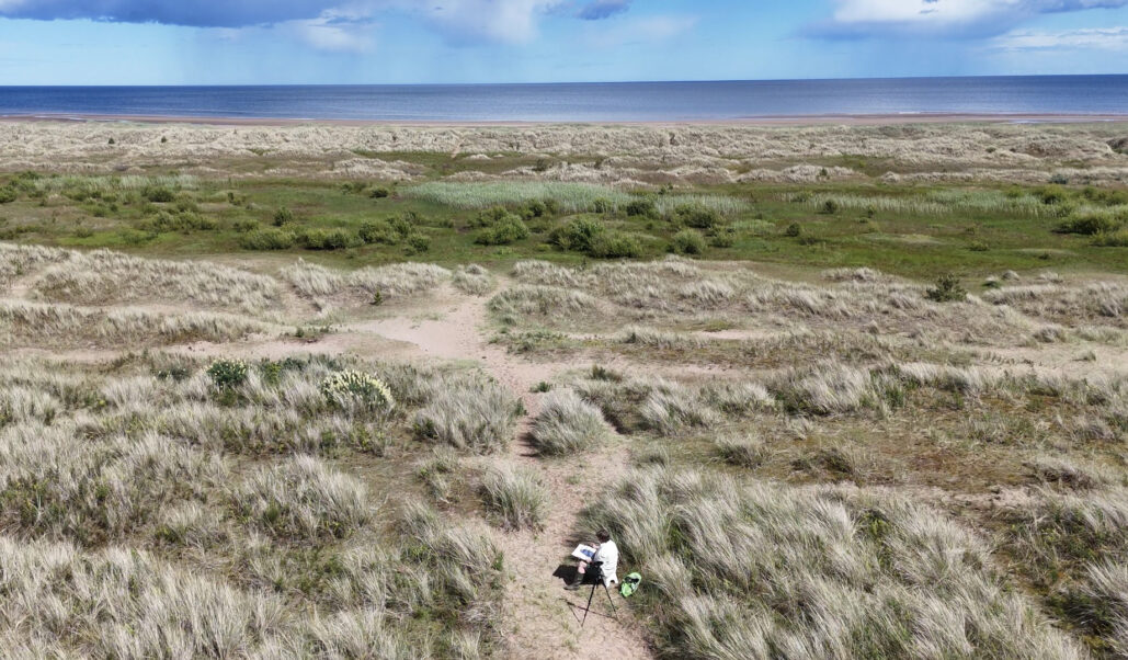 Kate Downie at Tentsmuir, Fife, 2026
