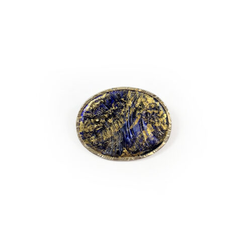 Small Oval Enamel Brooch