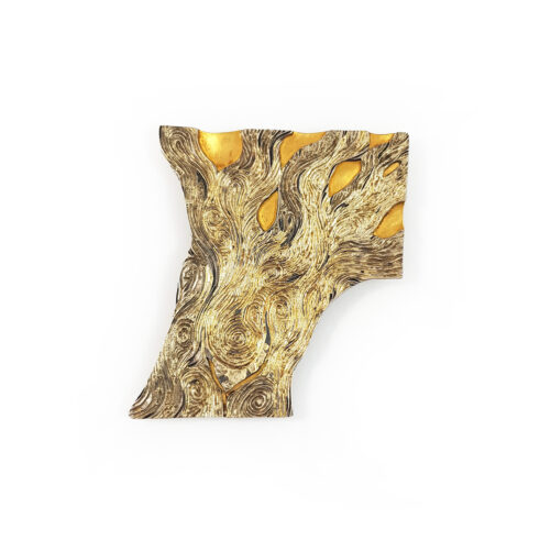 Pollarded Oak Tree Brooch