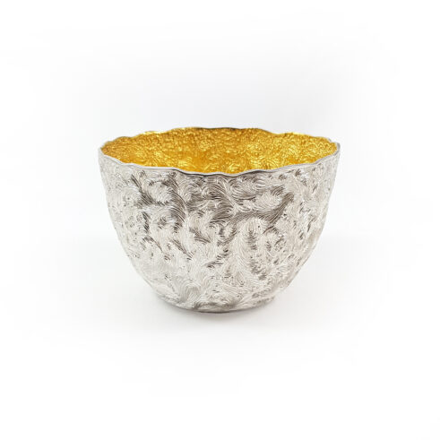 Paisley Scroll Bowl I, Electroformed