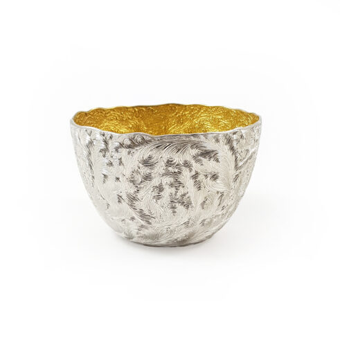 Paisley Scroll Bowl III, Electroformed