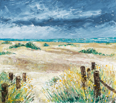 Wild Flowers and Sand Dunes, Sumner Beach, Christchurch