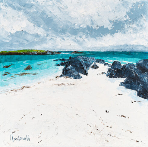 Storm Island from the Stunning Sandy Beach, North End, Iona