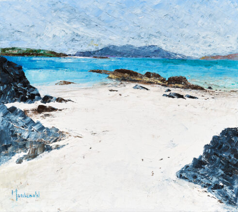 Shell Beach, Iona – Towards Mull on a Calm Day