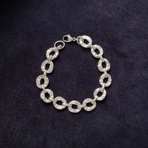 Ovals Single Link Bracelet Chain