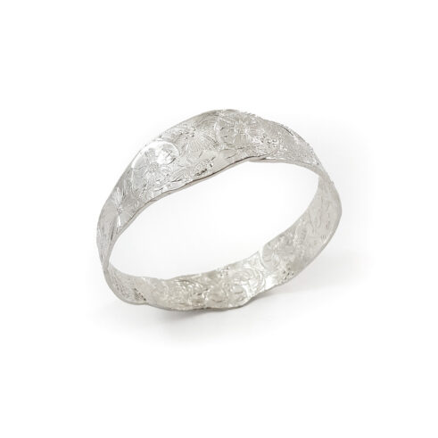 Circular Bangle Thistle and Flowers