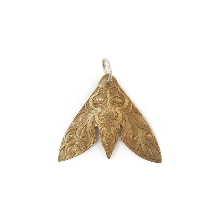 Convolvulus Hawk Moth and Green Man Pendant I