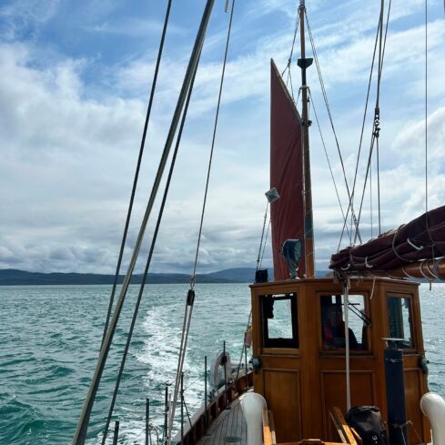 Aboard the Sgarbh with Tommy and Family