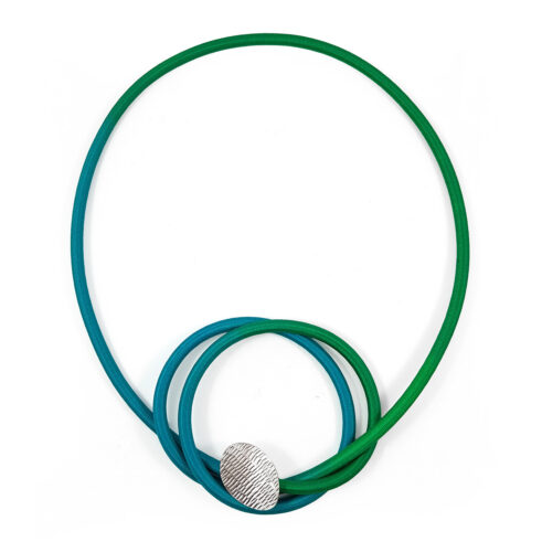 Stitch Shell Knot Necklace (Algae Bloom)