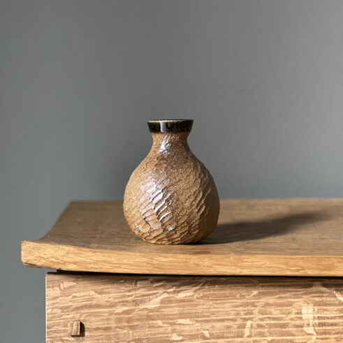 Wood Fired Carved Bottle 03