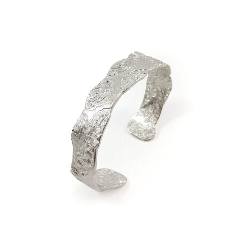 Cloud Scroll Die Struck Bangle