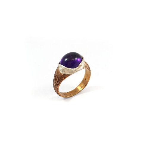 Bronze Amethyst Ring