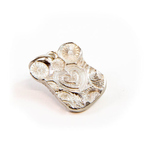 Heart Flower Die-Struck Pendant