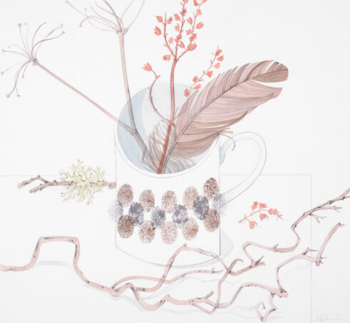 Cup with Red Stem
