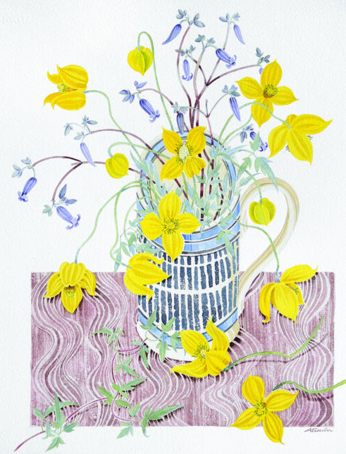 Clematis in Shone Mug