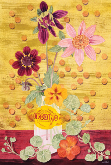 ‘Crodino’, Dahlias and Nasturtiums