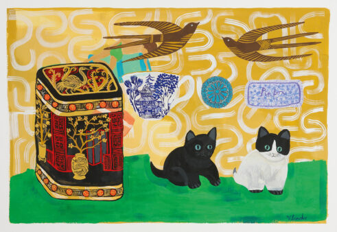 Two Cats and a Tea Caddy