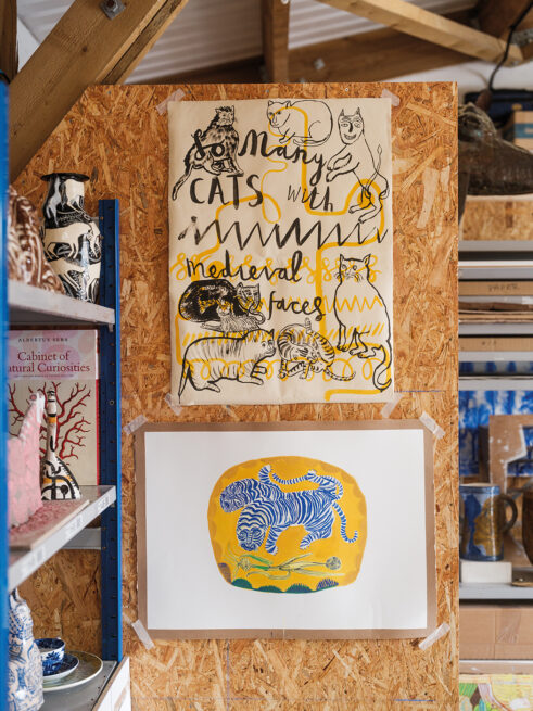 Vicky Lindo and Bill Brookes’ studio