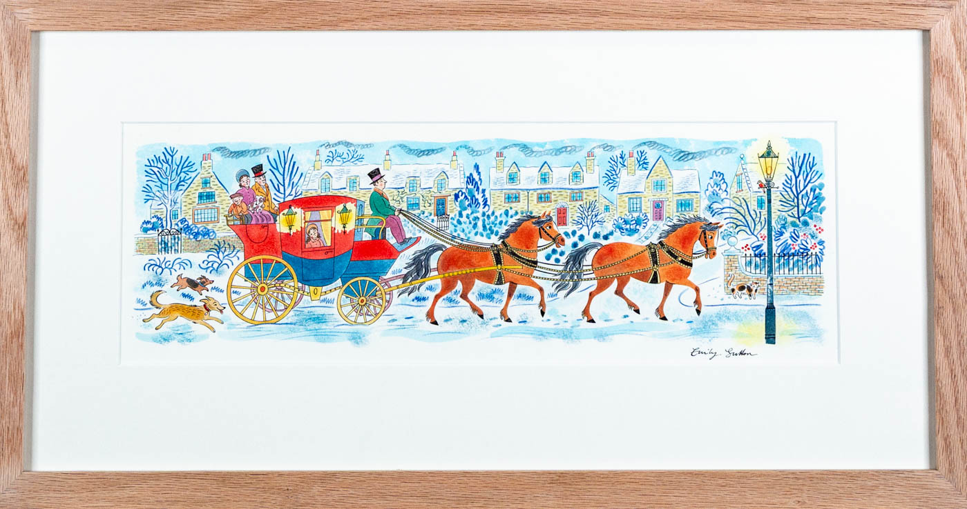 Snowy Carriage Ride by Emily Sutton | The Scottish Gallery